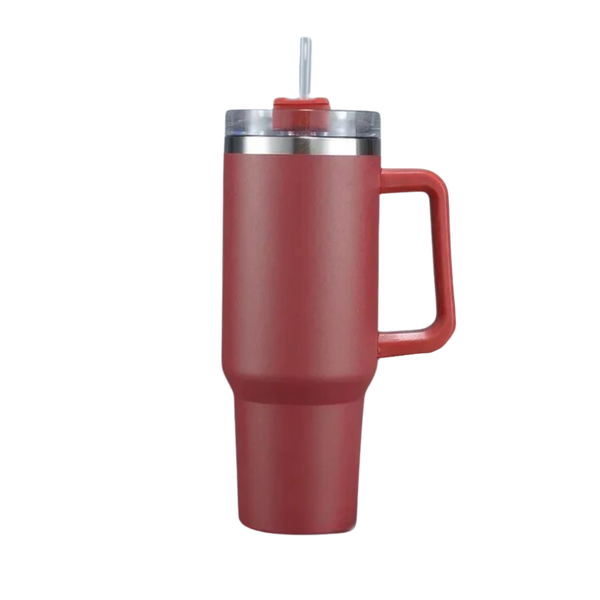 Large Capacity Insulated Stainless Steel Tumbler With Handle Hydration On The Go