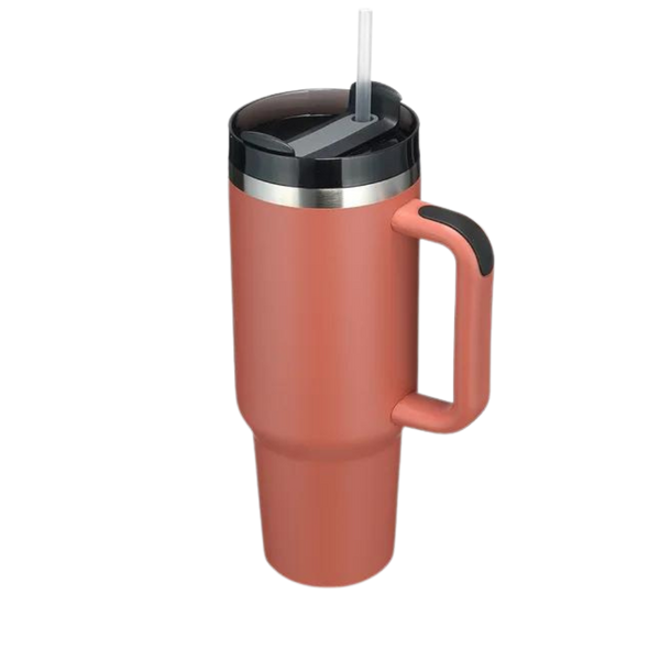 Large Capacity Insulated Stainless Steel Tumbler With Handle Hydration On The Go