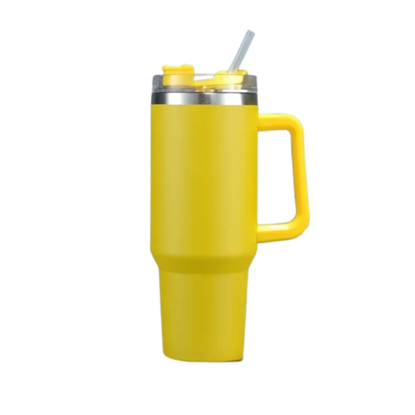 Large Capacity Insulated Stainless Steel Tumbler With Handle Hydration On The Go