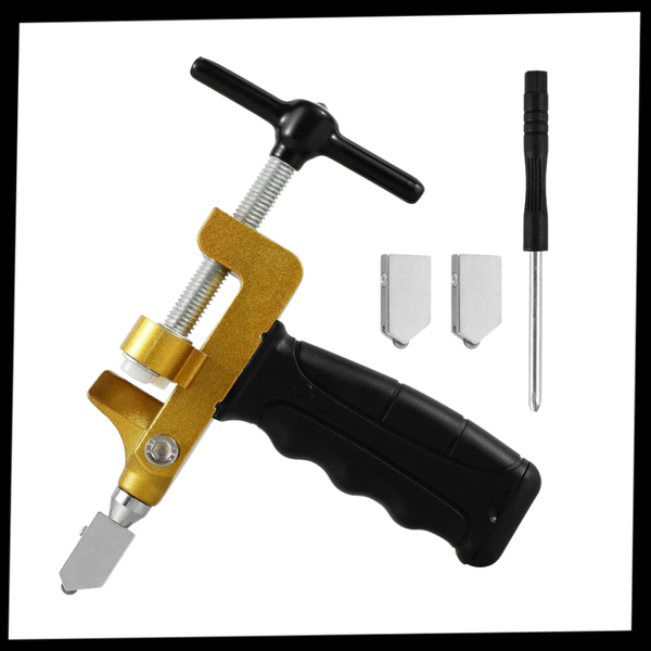 Precision Glass Cutter With Tungsten Steel Blade And Soft Grip