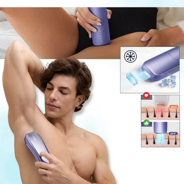 At Home IPL Hair Removal Device With Ice Cooling For Fast Results