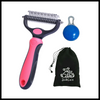 Premium Deshedding Grooming Brush for Dogs and Cats with Gentle Removal