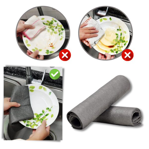 Premium Thickened Microfiber Cleaning Cloth Delivers Streak Free Surfaces