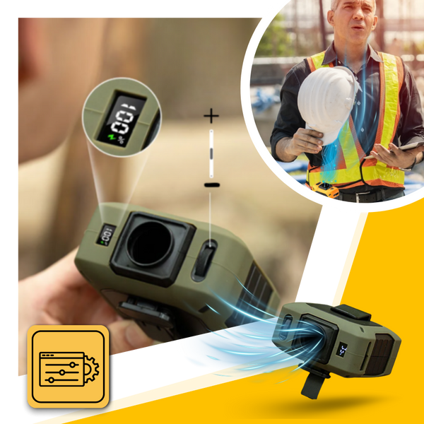 Waistband Wearable Fan With Powerful Airflow And Long Battery Life
