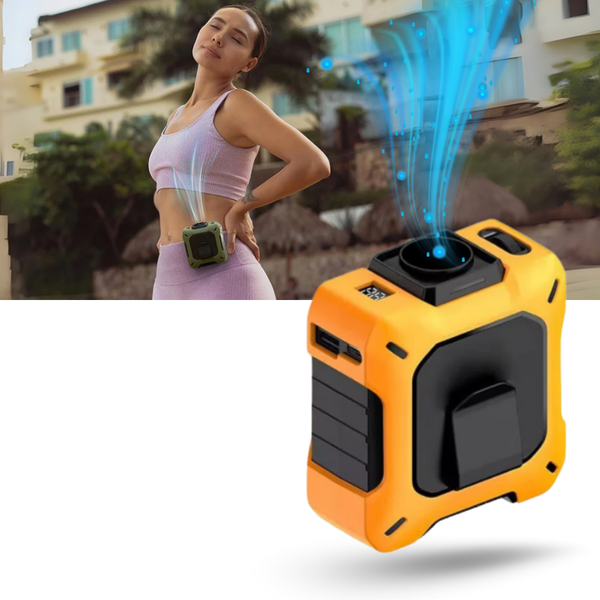 Waistband Wearable Fan With Powerful Airflow And Long Battery Life