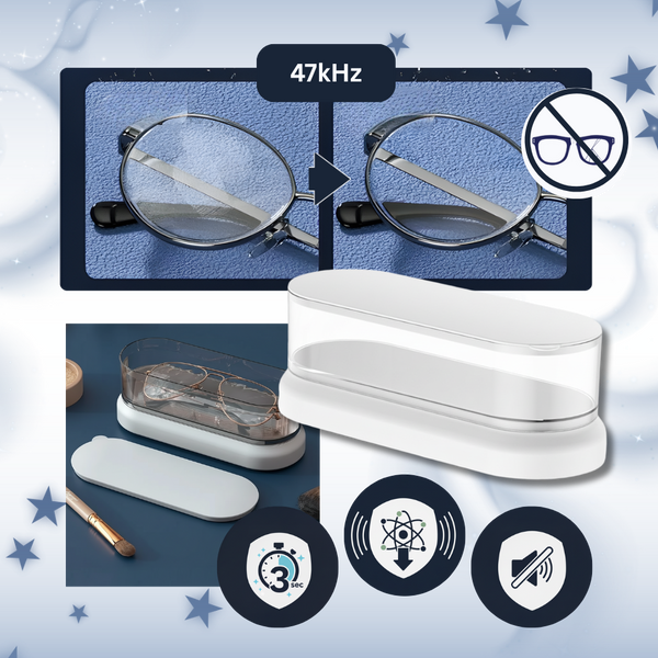 Premium Ultrasonic Cleaner for Jewelry and Glasses with Silent Operation