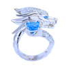 Handcrafted Silver Dragon Ring With Timeless Elegance And Adjustable Fit