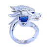 Handcrafted Silver Dragon Ring With Timeless Elegance And Adjustable Fit