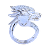 Handcrafted Silver Dragon Ring With Timeless Elegance And Adjustable Fit