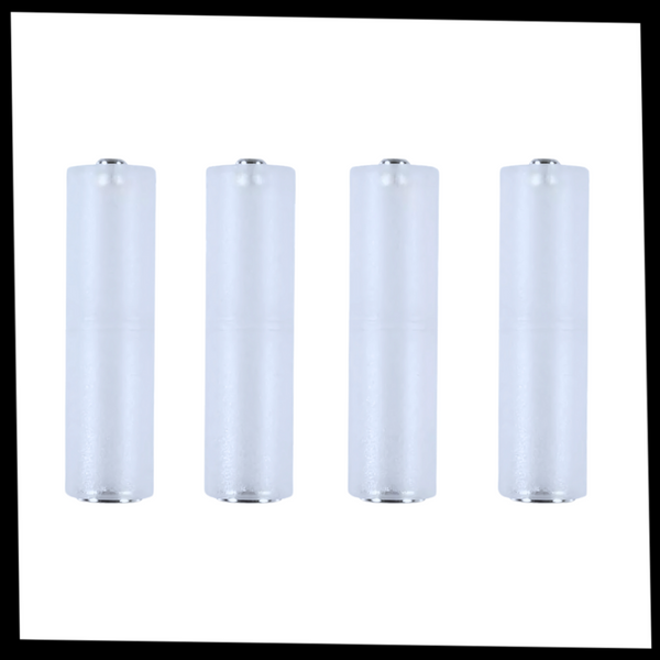 Universal AAA to AA Battery Adapter for On the Go Power