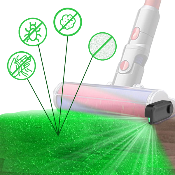 All Purpose Dust Detection Light With Green LED for Clearer Cleaning