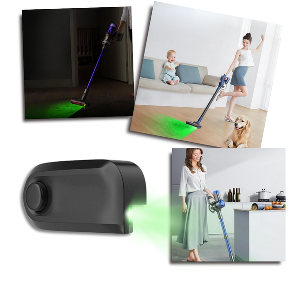 All Purpose Dust Detection Light With Green LED for Clearer Cleaning