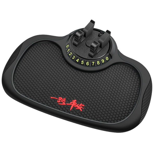 Car Phone Mount With Secure Grip And 360 Degree Rotation