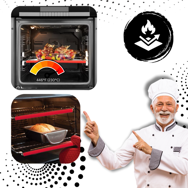 Heat Resistant Silicone Oven Rack Protector With Universal Fit And Non Slip