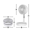 Compact Foldable USB Fan With Long Battery Life And Silent Operation