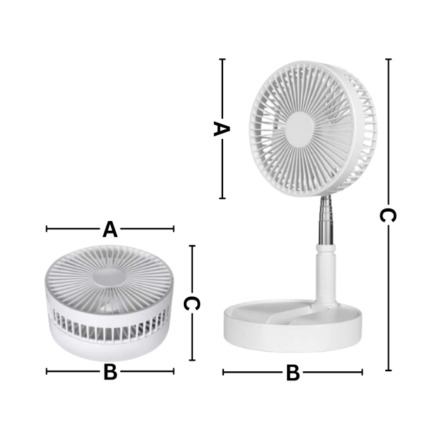 Compact Foldable USB Fan With Long Battery Life And Silent Operation
