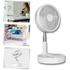Compact Foldable USB Fan With Long Battery Life And Silent Operation