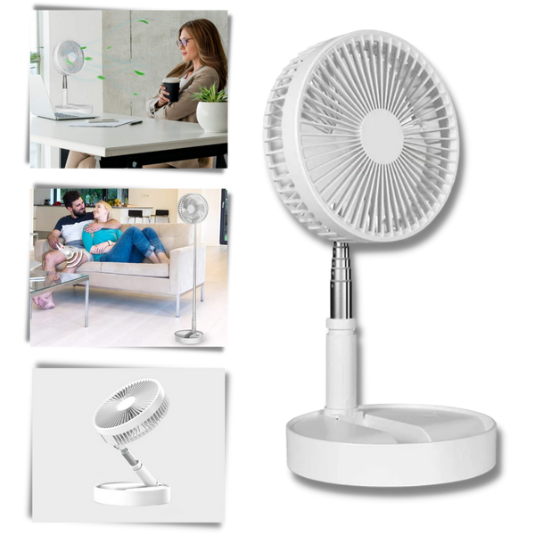 Compact Foldable USB Fan With Long Battery Life And Silent Operation