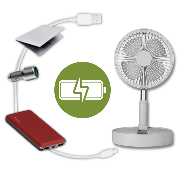 Compact Foldable USB Fan With Long Battery Life And Silent Operation