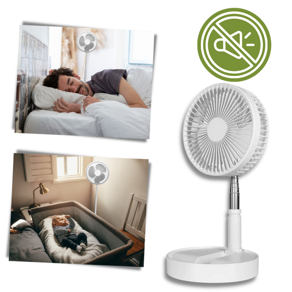 Compact Foldable USB Fan With Long Battery Life And Silent Operation