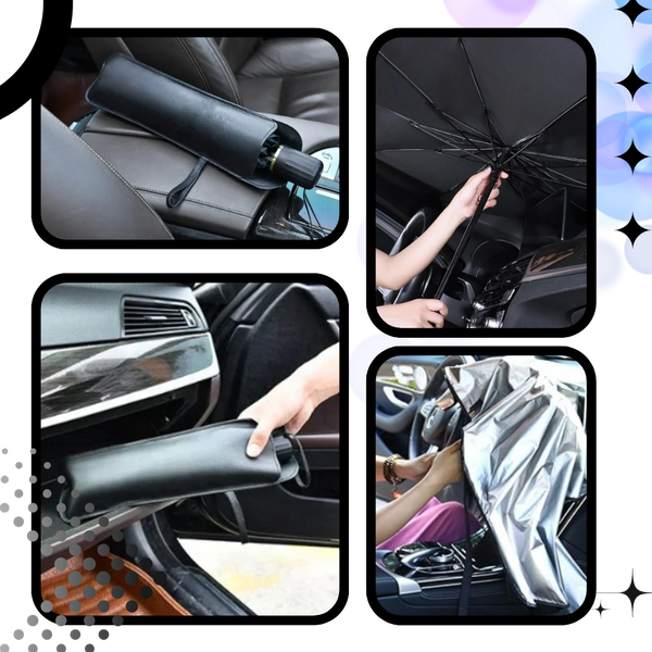 Car Windshield Umbrella With Ultraviolet Protection For Heat Reduction