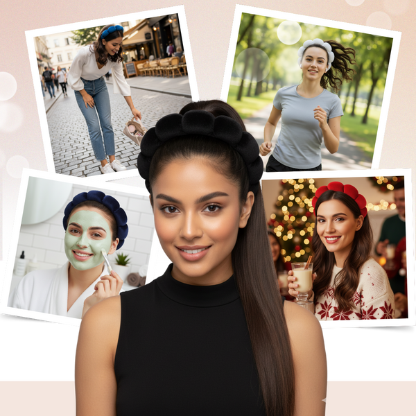 Lux Velvet Spa Headband For Ultra Absorbent Non Slip Hair Care