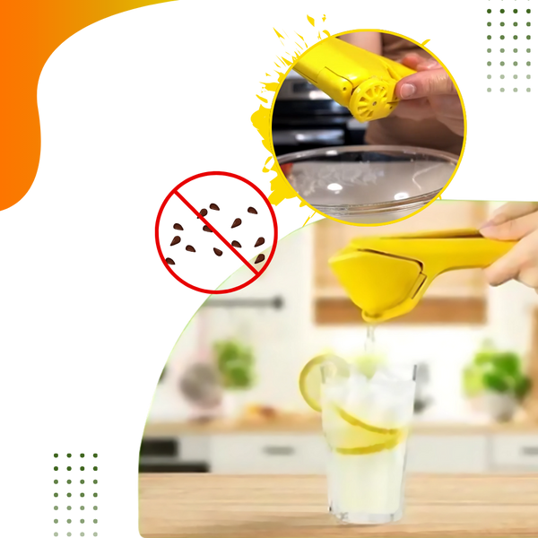 Premium Manual Citrus Squeezer With Builtin Strainer For Max Juice Yield