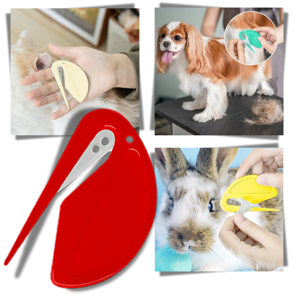 Premium Pet Hair Detangler For Knots With Ergonomic Grip