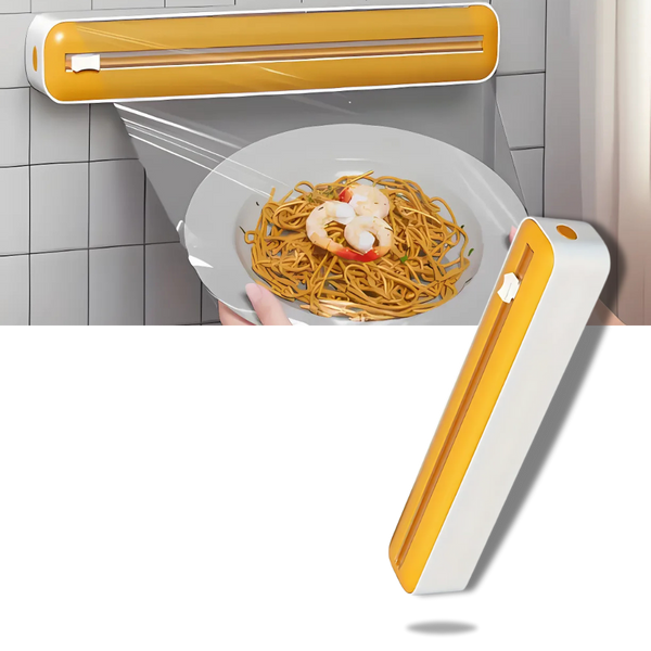 Plastic Wrap Cutter With Ergonomic Grip For Precise Safe Cuts
