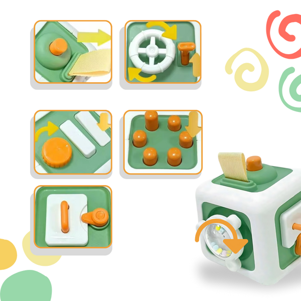 Premium Busy Cube Toy for Motor Skills and Sensory Development