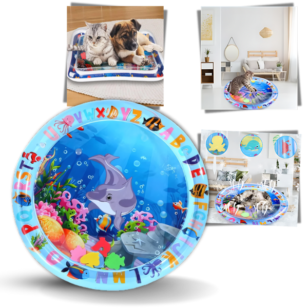 Portable Pet Water Mat For Sensory Play And Developmental Stimulation