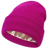 Satin Lined Knit Beanie For Hair Protection And All Day Warmth