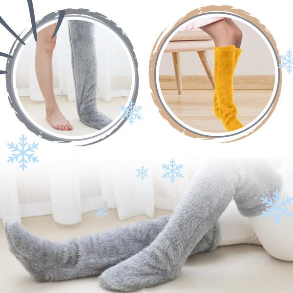 Thermal Fuzzy Socks With Enhanced Warmth And Non Slip Grip