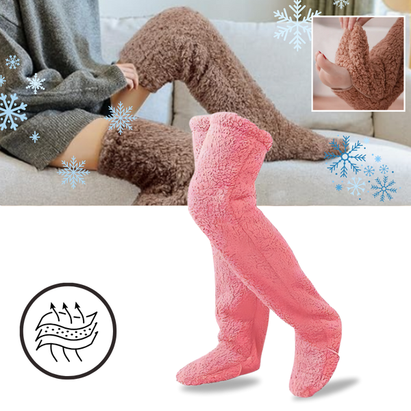 Thermal Fuzzy Socks With Enhanced Warmth And Non Slip Grip