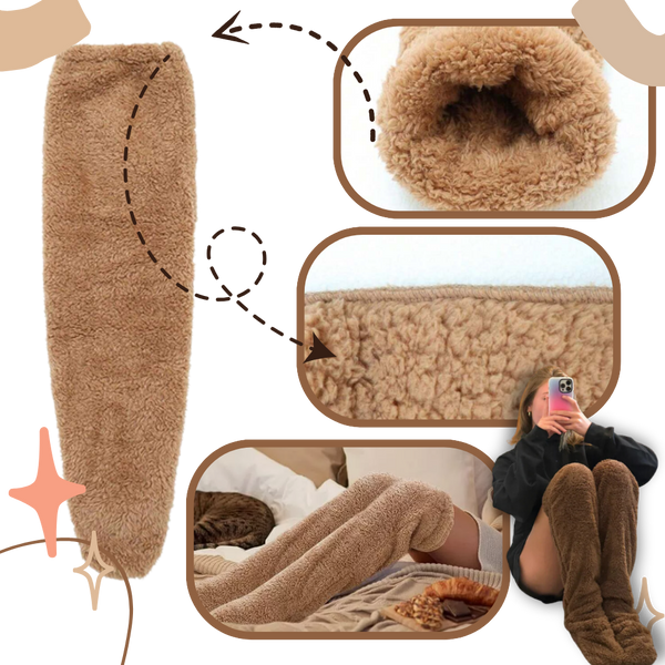 Thermal Fuzzy Socks With Enhanced Warmth And Non Slip Grip
