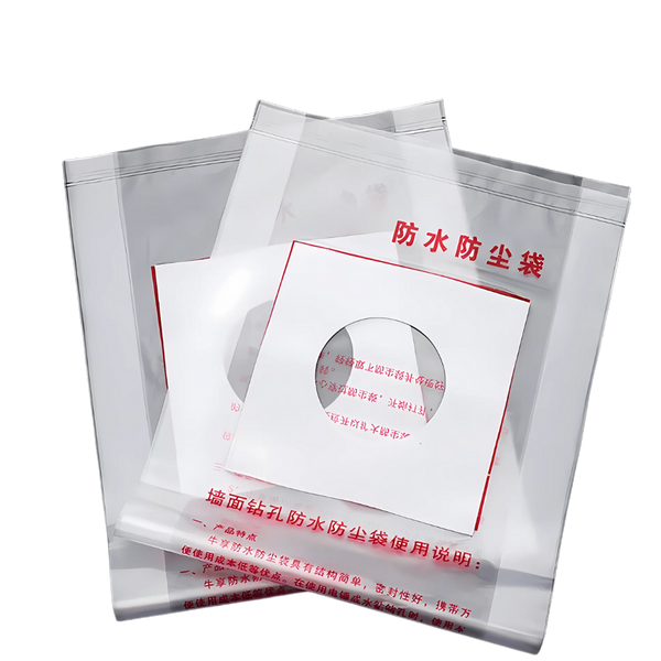 Drill Dust Containment Bags Waterproof For Clean Stable Workspaces