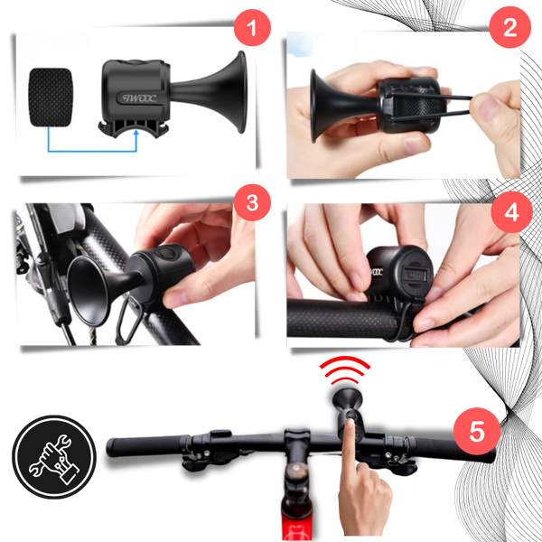 High Output Waterproof Electric Bike Horn For Superior Safety