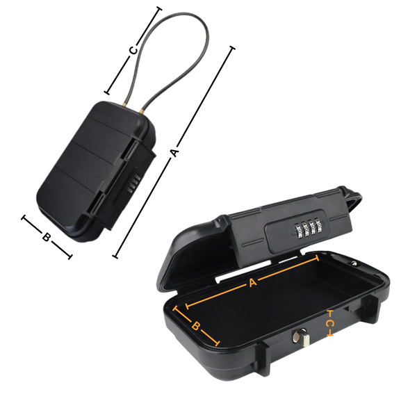 Waterproof Small Lockable Storage Box For Secure Portability