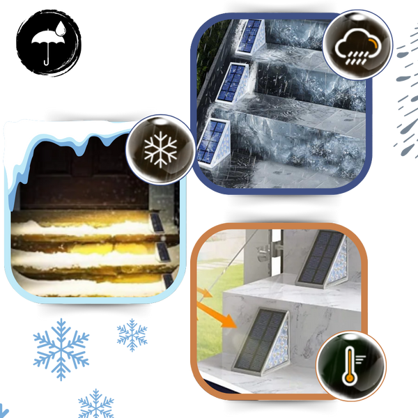 Premium IP67 Waterproof Solar Step Lights for Safe Outdoor Illumination