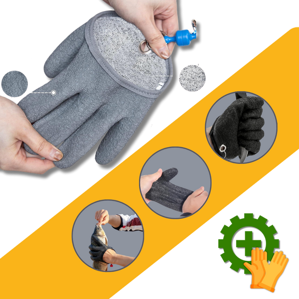 Durable Fishing Gloves With Wear Resistant Protection And Secure Grip
