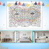 Holistic Wellness Cloth Chart With Intuitive Layout For Modern Decor