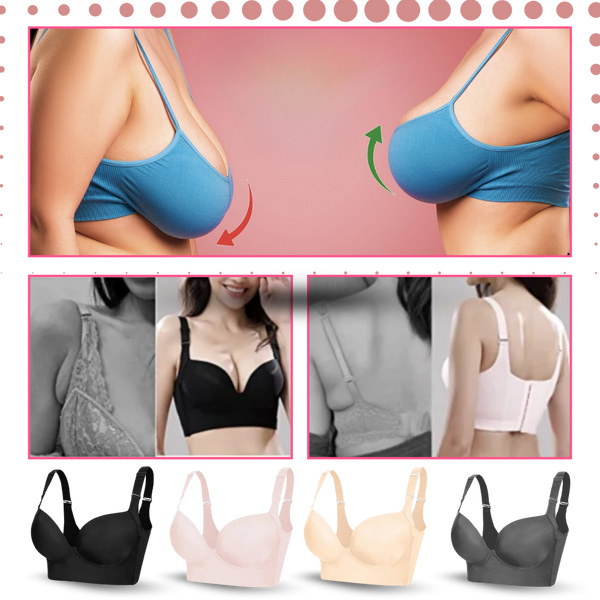 Shaping Bra With Wide Side Wings For Back Smoothing And Lift