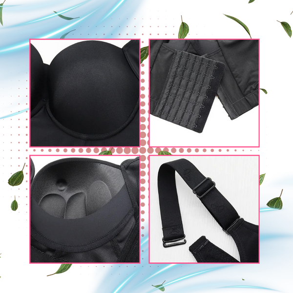 Shaping Bra With Wide Side Wings For Back Smoothing And Lift