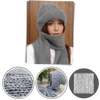 Windproof Knit Hooded Hat With Built In Scarf And Ear Protection