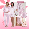 Women's Satin Pajamas Set With Silky Comfort And Front Pocket