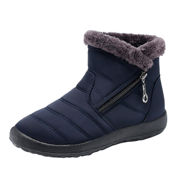 Women's Insulated Waterproof Snow Boots With Plush Lining