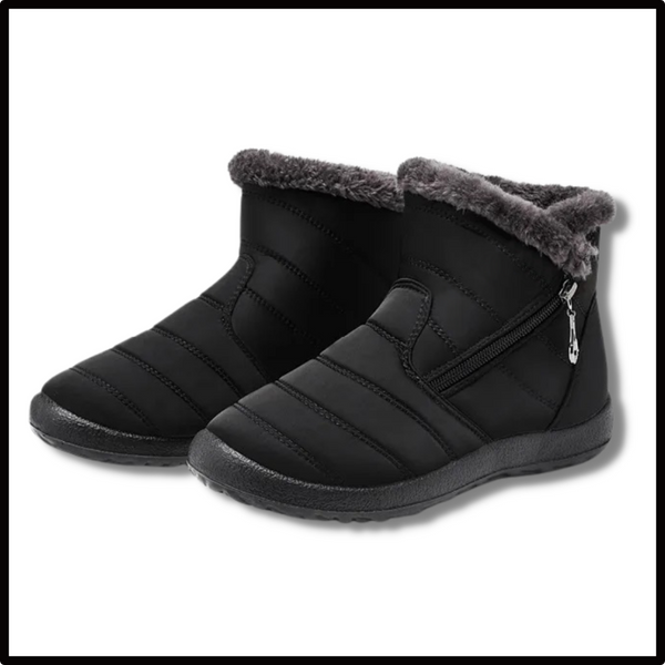Women's Insulated Waterproof Snow Boots With Plush Lining