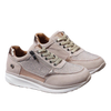 Sparkling Crystal Accent Wedge Sneakers For Added Height And Glamour