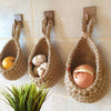 Boho Rustic Woven Hanging Storage Baskets For Kitchen And Home Decor