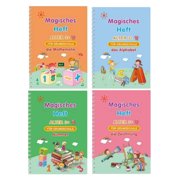 Premium Reusable Groove Practice Copybooks For Early Learners